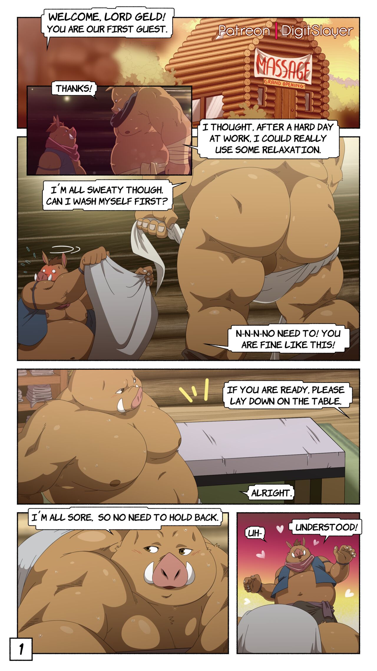 Lord Geld's Massage page 1 full