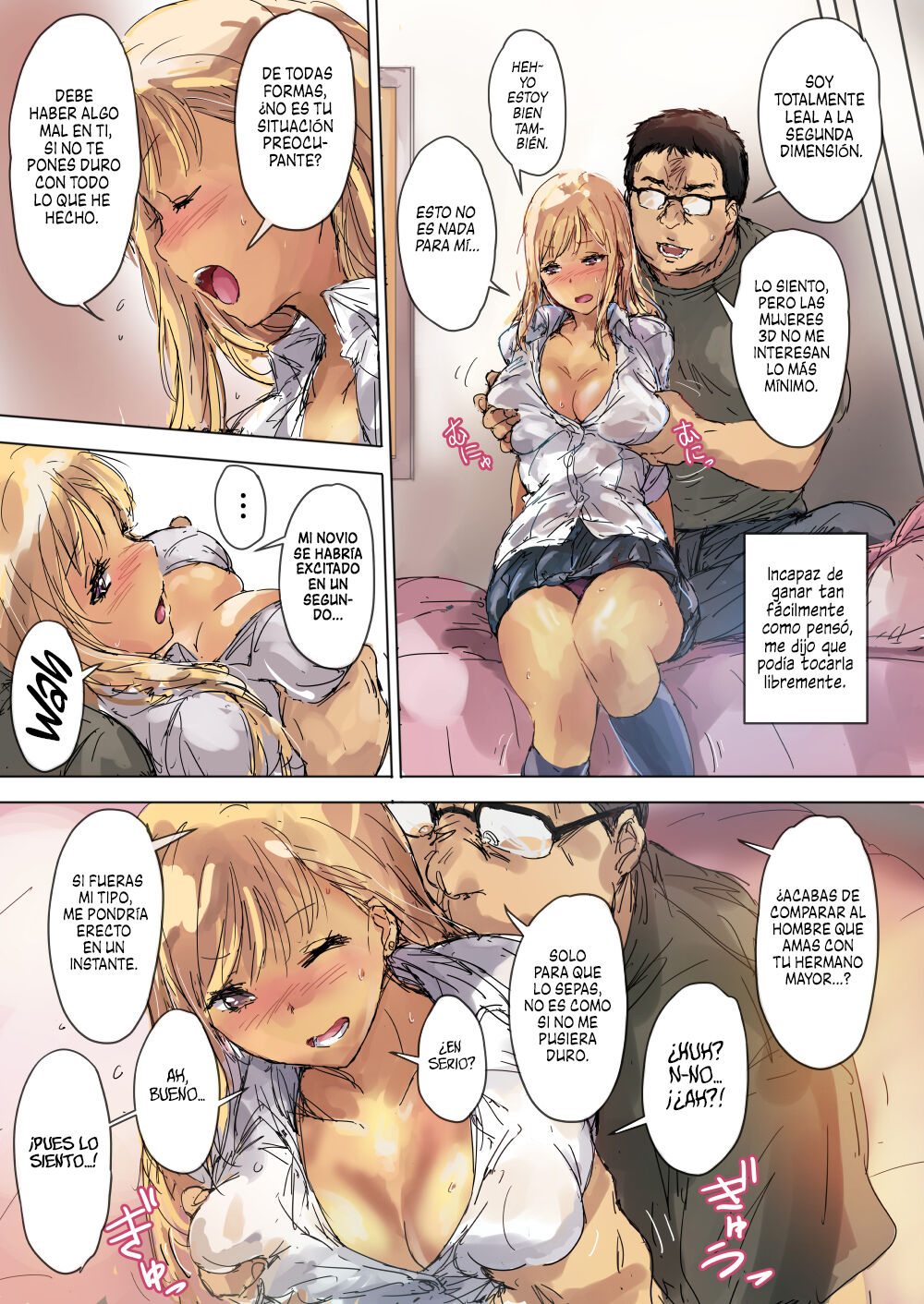 Namaiki Gyaru na Imouto wa Kimoota Anichin de Kousei Shimashita | Una Colegiala Gyaru quien fue Reformada por la Polla de su Hermano Otaku page 5 full