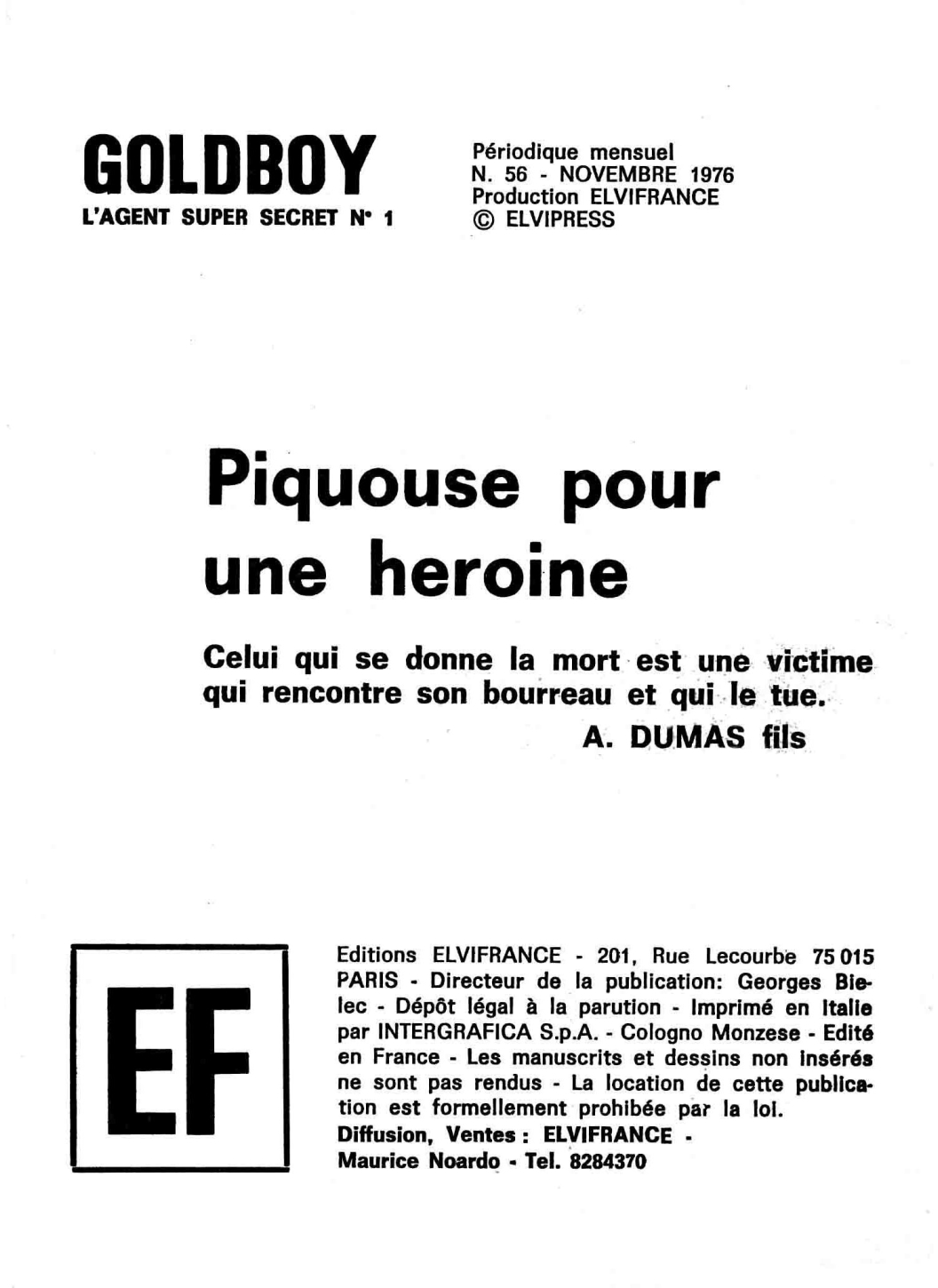 Goldboy N°56 - Piquouze pour une héroine page 3 full