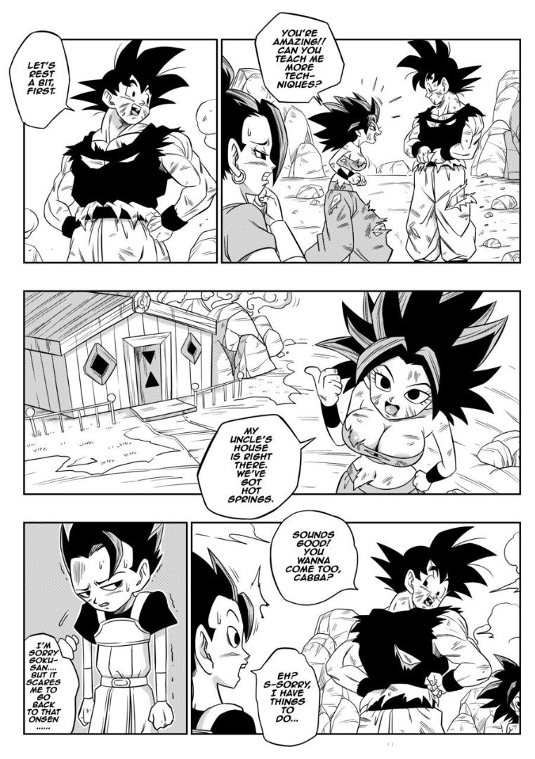 Goku vs kefla battle in the hot spring porn comic