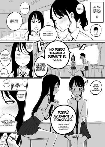 [Pandacorya] Kareshi to no Ecchi ga Jouzu ni Dekiru you ni Ecchi no Renshuu Aite o Shite kureru Onna Tomodachi [Spanish] [Un vato que traduce hentais en su tiempo libre] cover