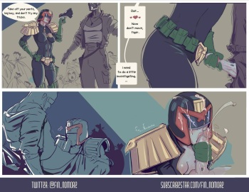 [Fin Nomore] Judge Anita Vhore (Dredd) cover