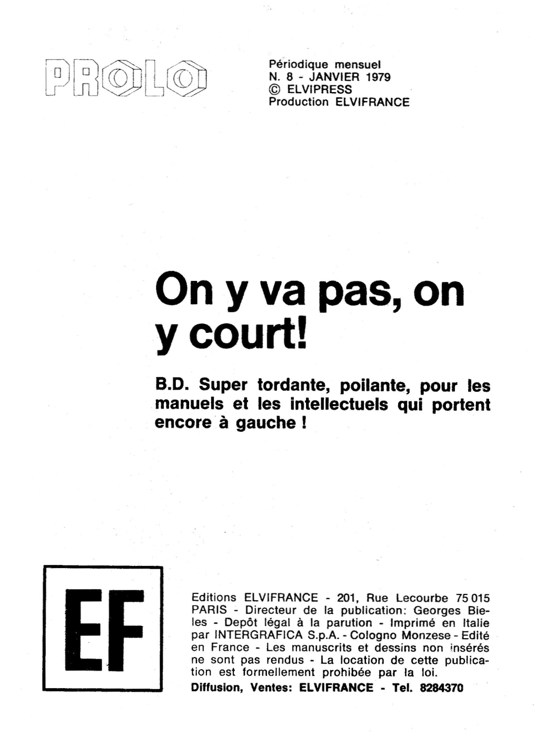 PROLO - Volume 8 - On y va pas, on y court ! page 4 full