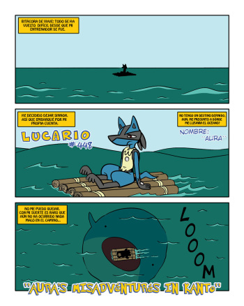 [shyguy] Aura's misadventures in Kanto (Spanish) cover