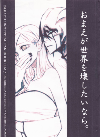[jargons (Toganokazi)] Omae ga Sekai o Kowashitainara. (Bleach) cover
