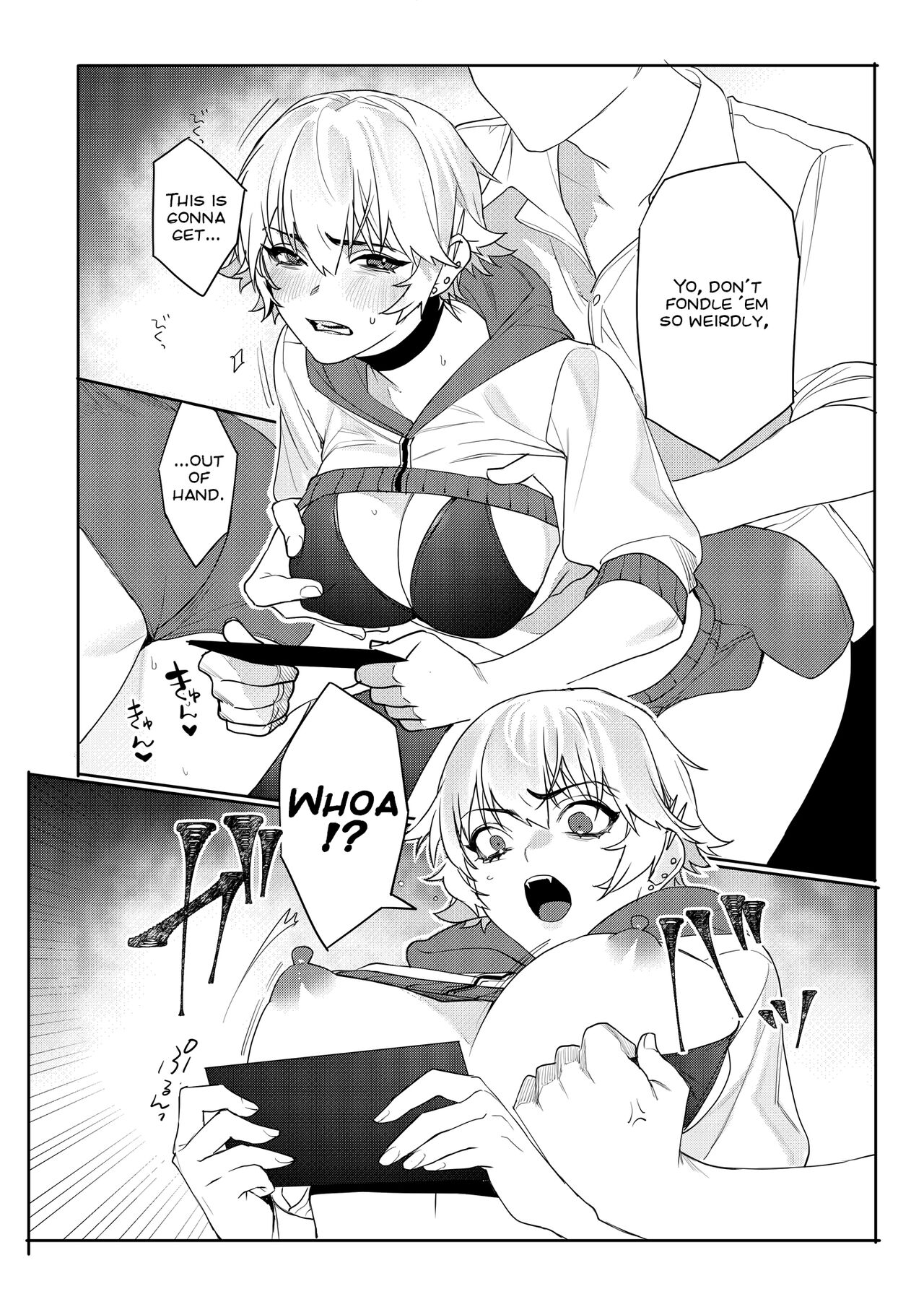 Gamer kanojo no oppai monde mita kekka… | What Happens if You Try to Fondle a Gamer Chick's Boobs... page 11 full