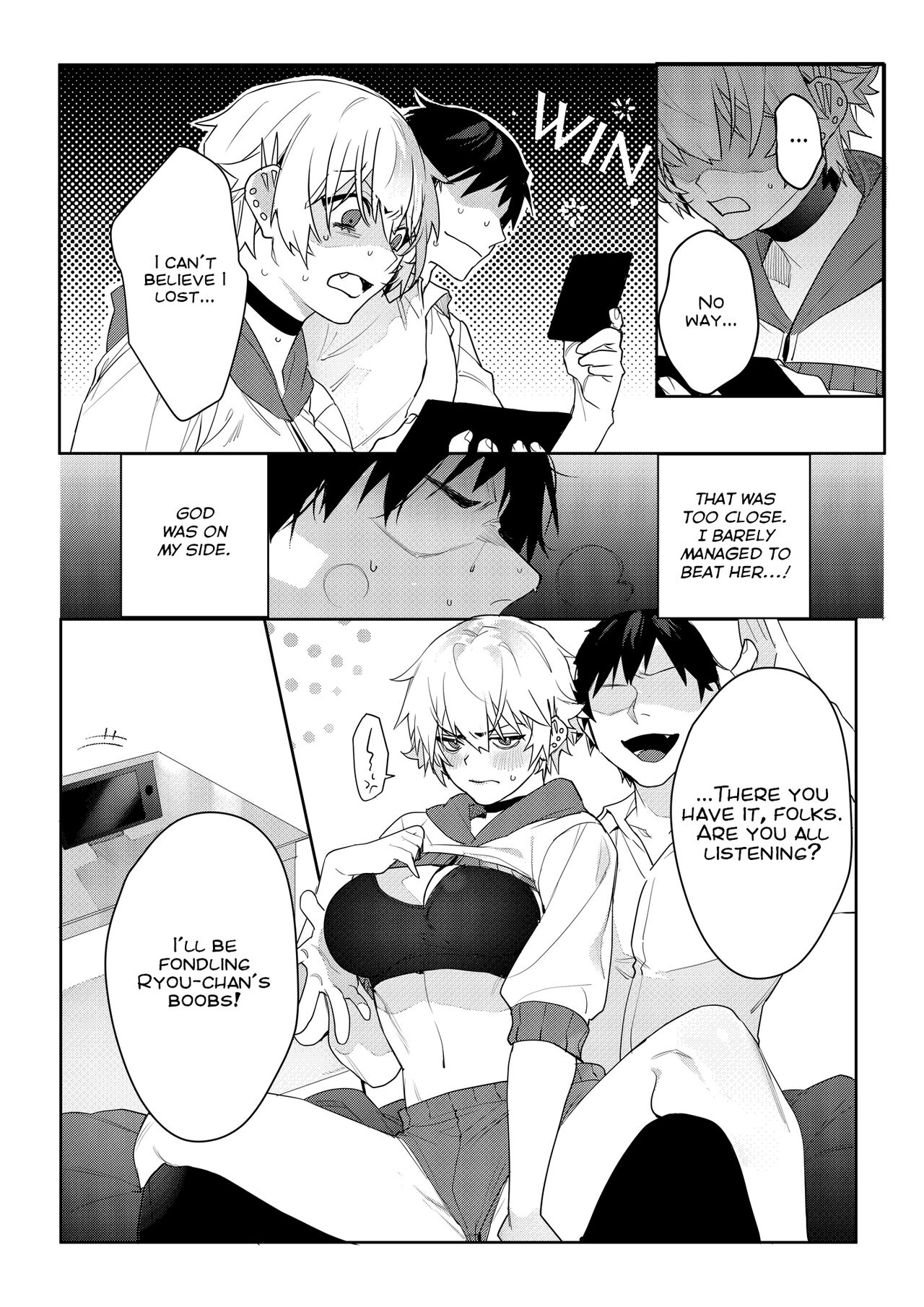 Gamer kanojo no oppai monde mita kekka… | What Happens if You Try to Fondle a Gamer Chick's Boobs... page 9 full