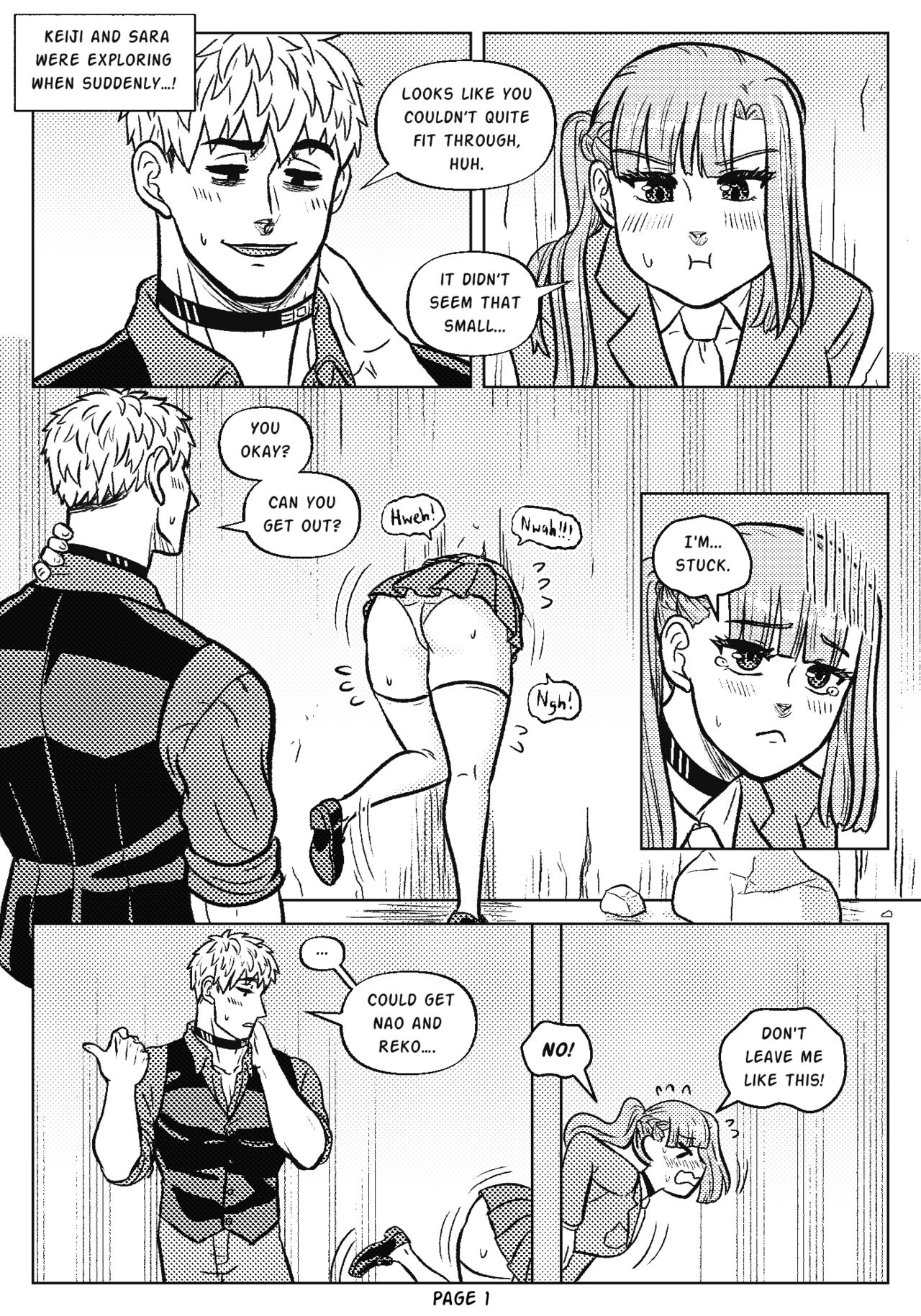 Stuck in Wall 🧱🔞 page 2 full