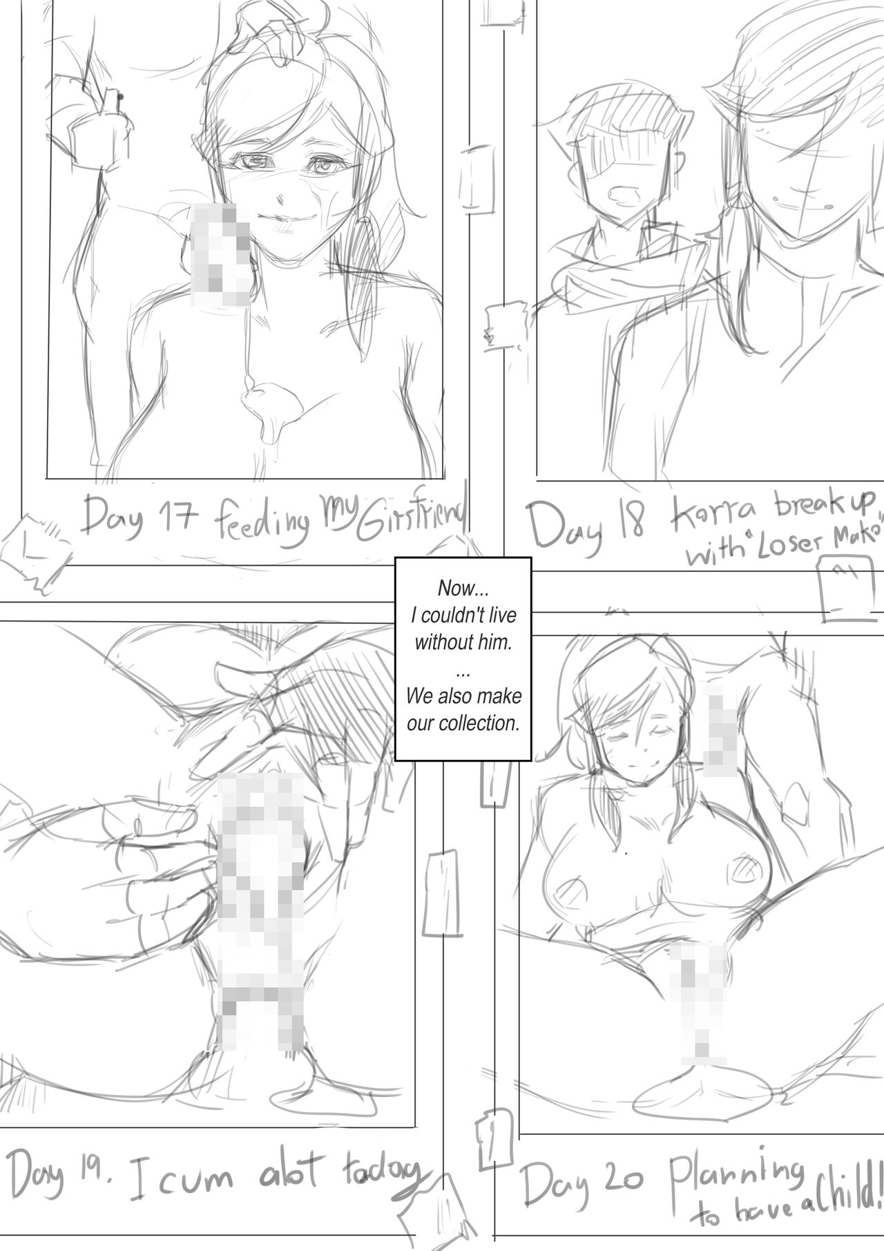Avatar doujin sketch page 11 full