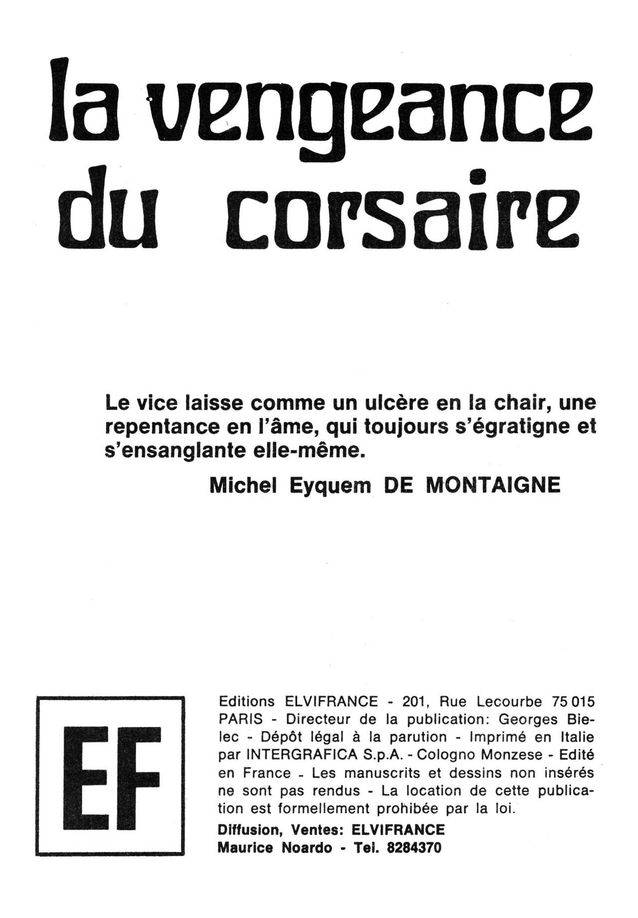 Série Rouge 33 - La vengeance du Corsaire page 3 full
