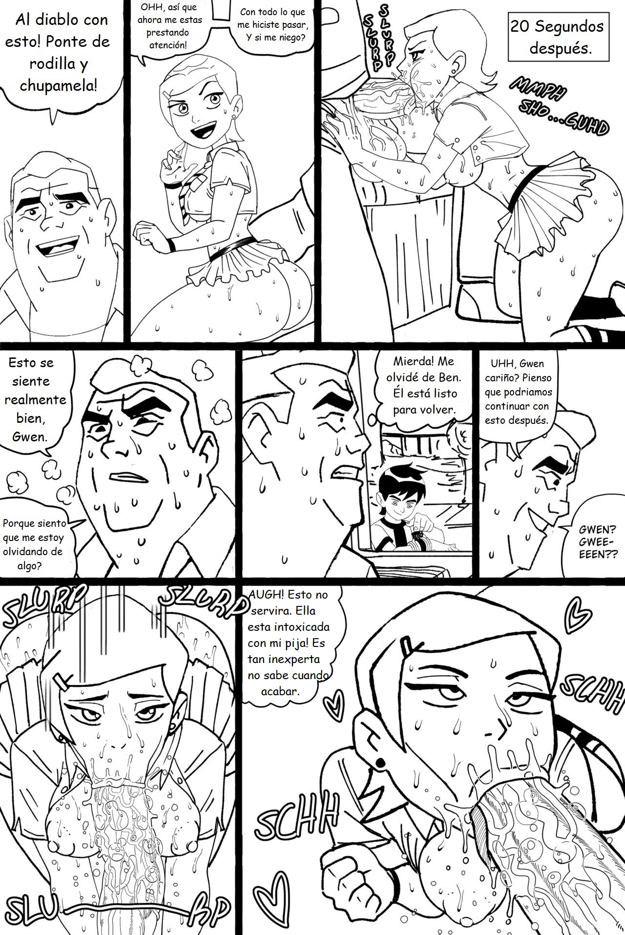 Gwen Tennyson y Max page 8 full