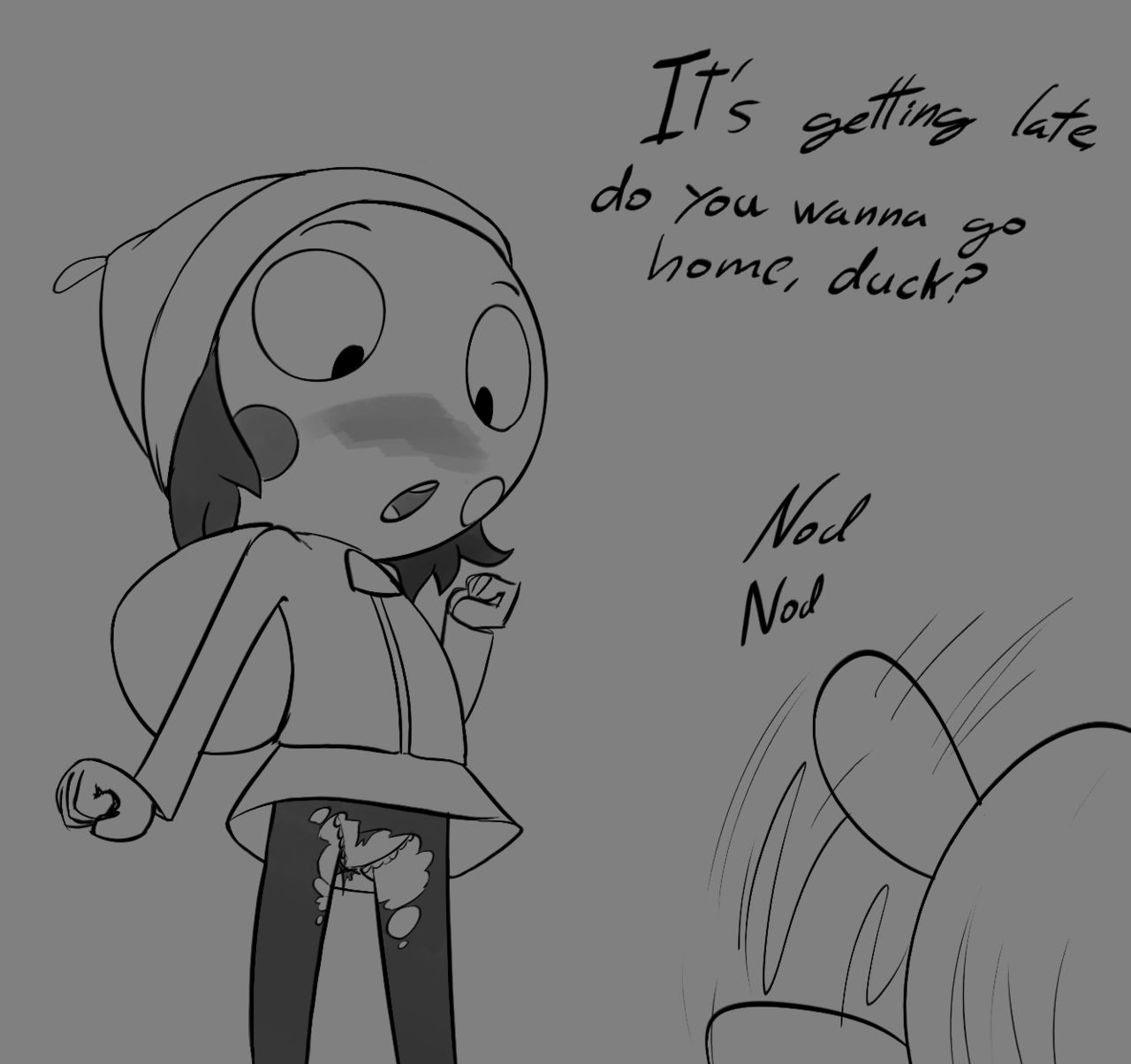 Sarah and Duck Greyscale Set page 11 full