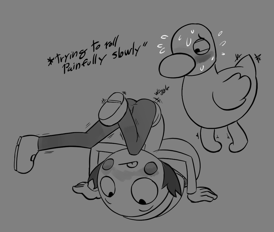 Sarah and Duck Greyscale Set page 5 full