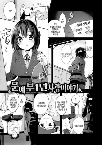 [Shirasagi Rokuwa] Bungeibu Ichinen Koimonogatari | 문예부 1년 사랑 이야기 (Furete Torokete.) [Korean] [팀 털난보리] [Digital] cover