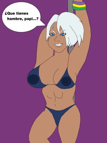 Angel Torres King of Fighters Busty Blue Bikini cover