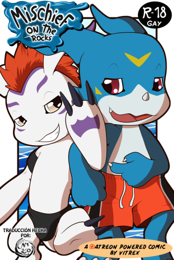 [Vitrex] Mischief on the rocks [Spanish] cover