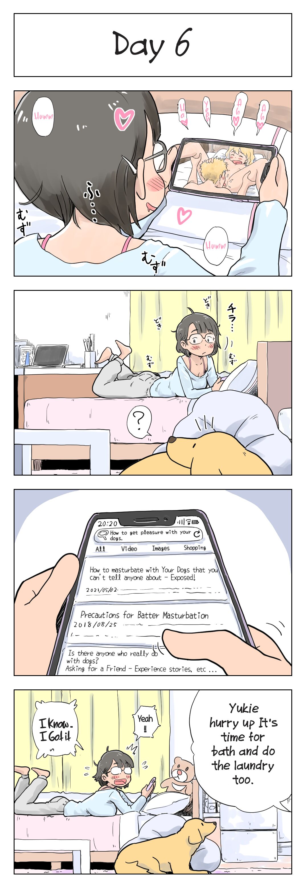 100-nichigo ni Aiken to Sex suru Jimi Kyonyuu Megane-chan page 7 full