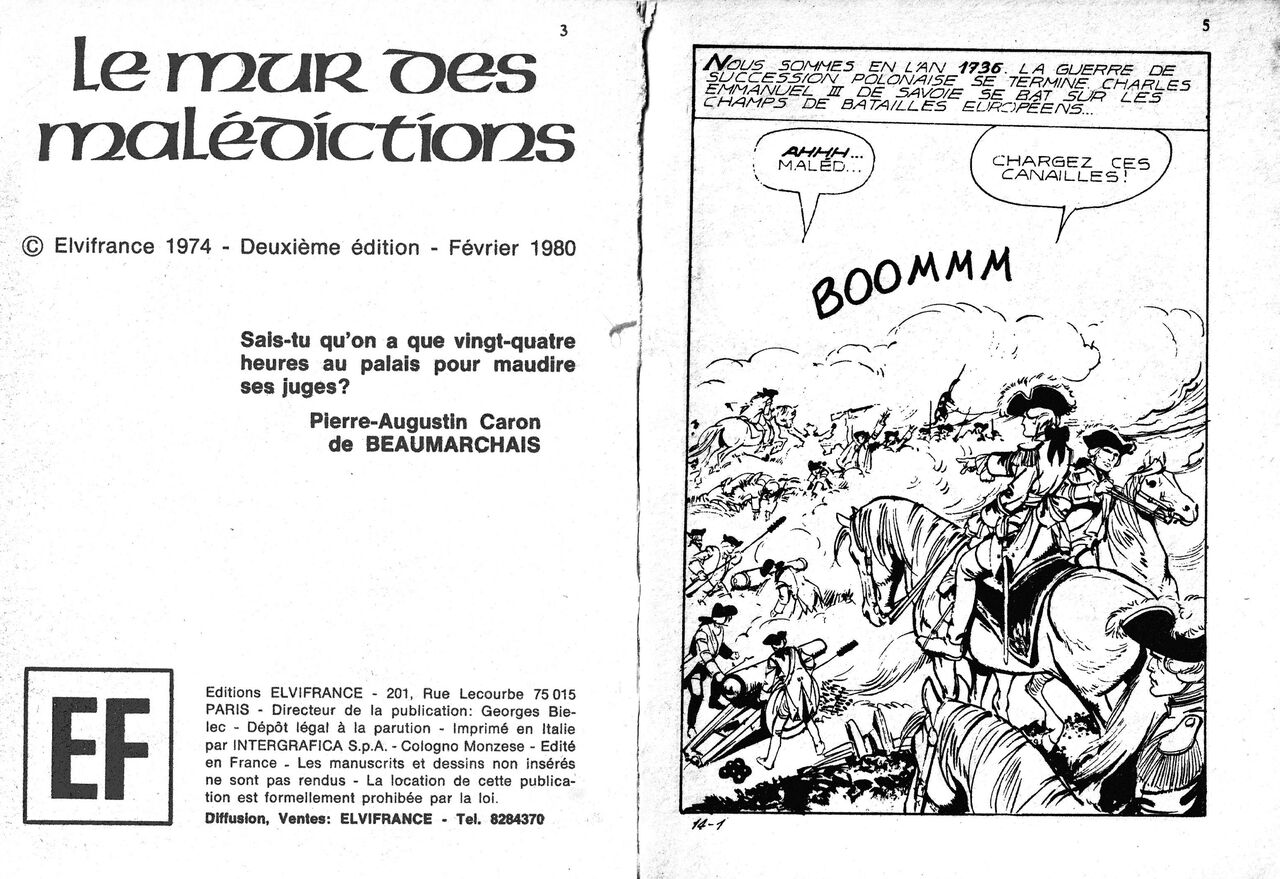 Série Bleue 013 - Le mur des malédictions page 3 full