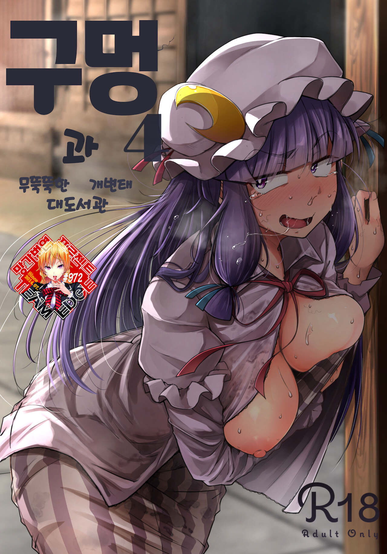 Ana to Muttsuri Dosukebe Daitoshokan 4 | 구멍과 무뚝뚝한 개변태 대도서관 4 page 1 full