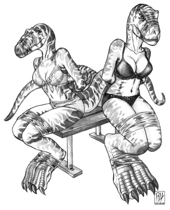 [Predaguy] Dinosaur Bondage cover