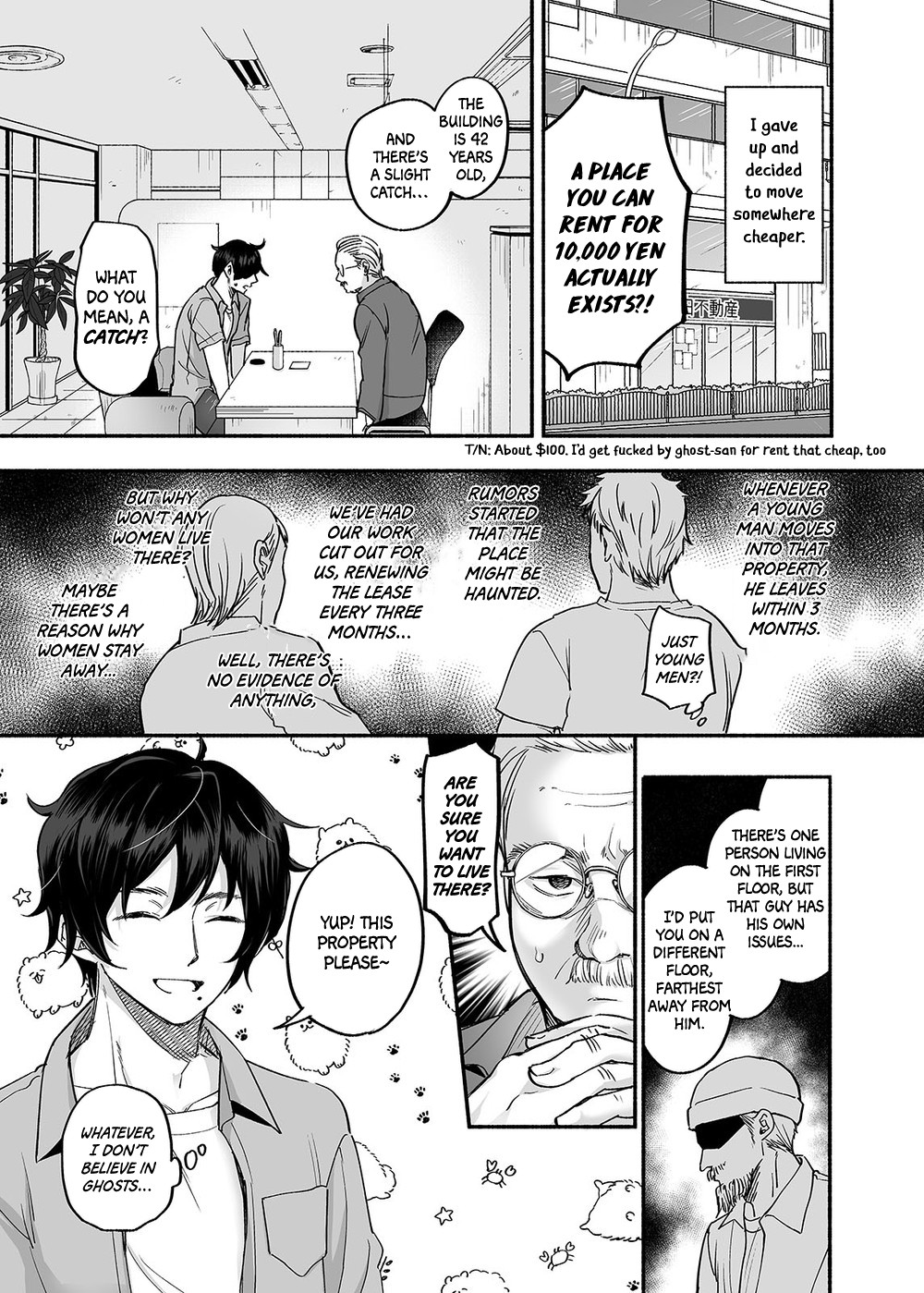 Danshoku Rei no Sumu Apart ~Nonke no Ore ga Mienai Nanika o Hamerarete Mesuiki nanka Suru Wakenai~ | The Apartment in which the Ghost of Sodomy Lives page 4 full