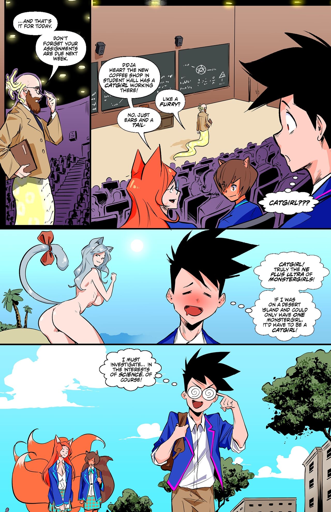 Monster Girl Academy Issue 14 page 2 full