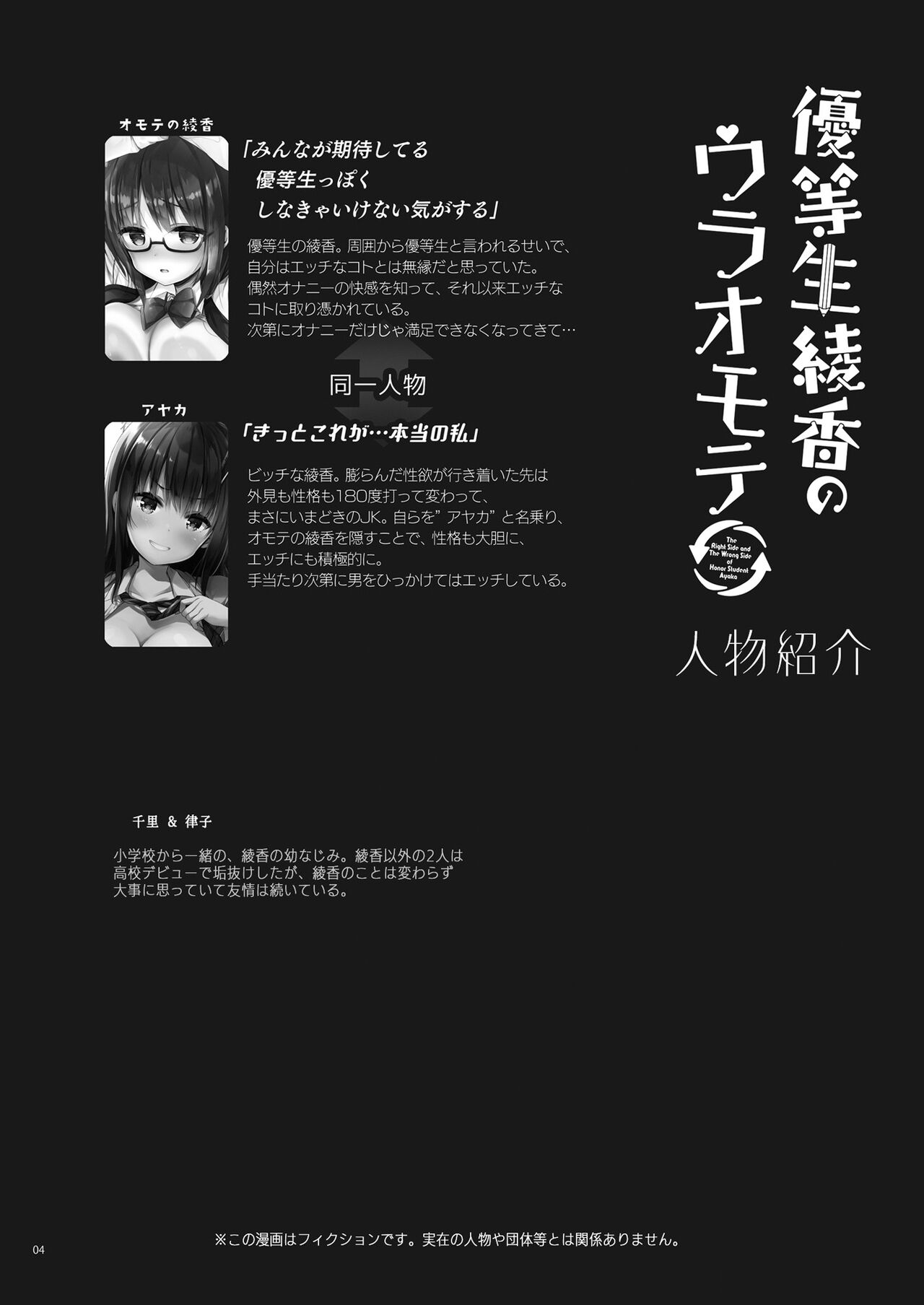 Yuutousei no Ura no Sugata wa Chou Bitch Layer -Yuutousei Ayaka no Ura Omote- page 4 full