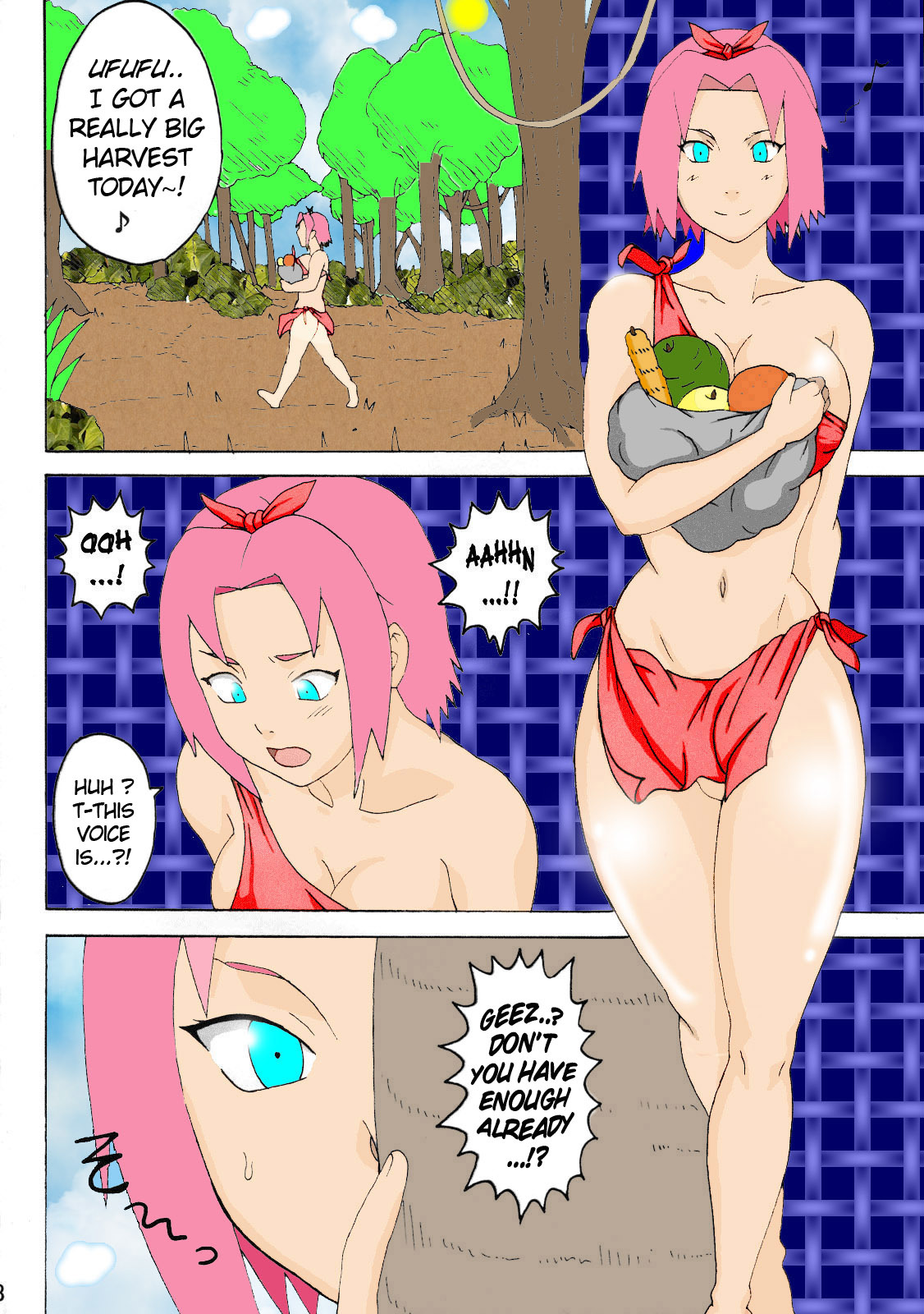 Sakura and Tsunade in Jungle with Naruto by Naruhodo page 7 full