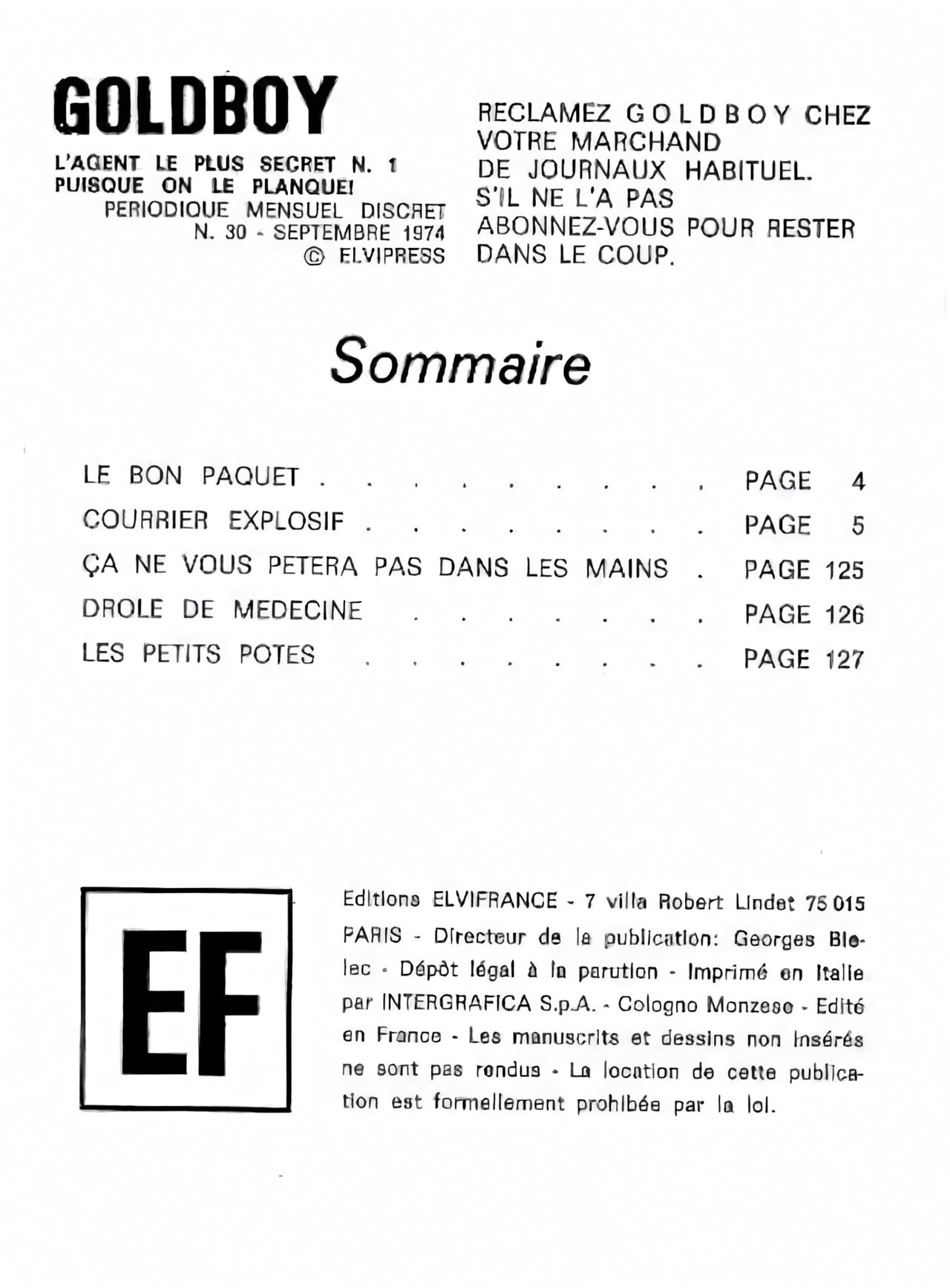 GOLDBOY 030 - Courrier explosif page 3 full