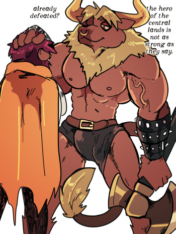 (wolfgang | wolfrad senpai | hassel_nut) Minotaur comic [English] cover