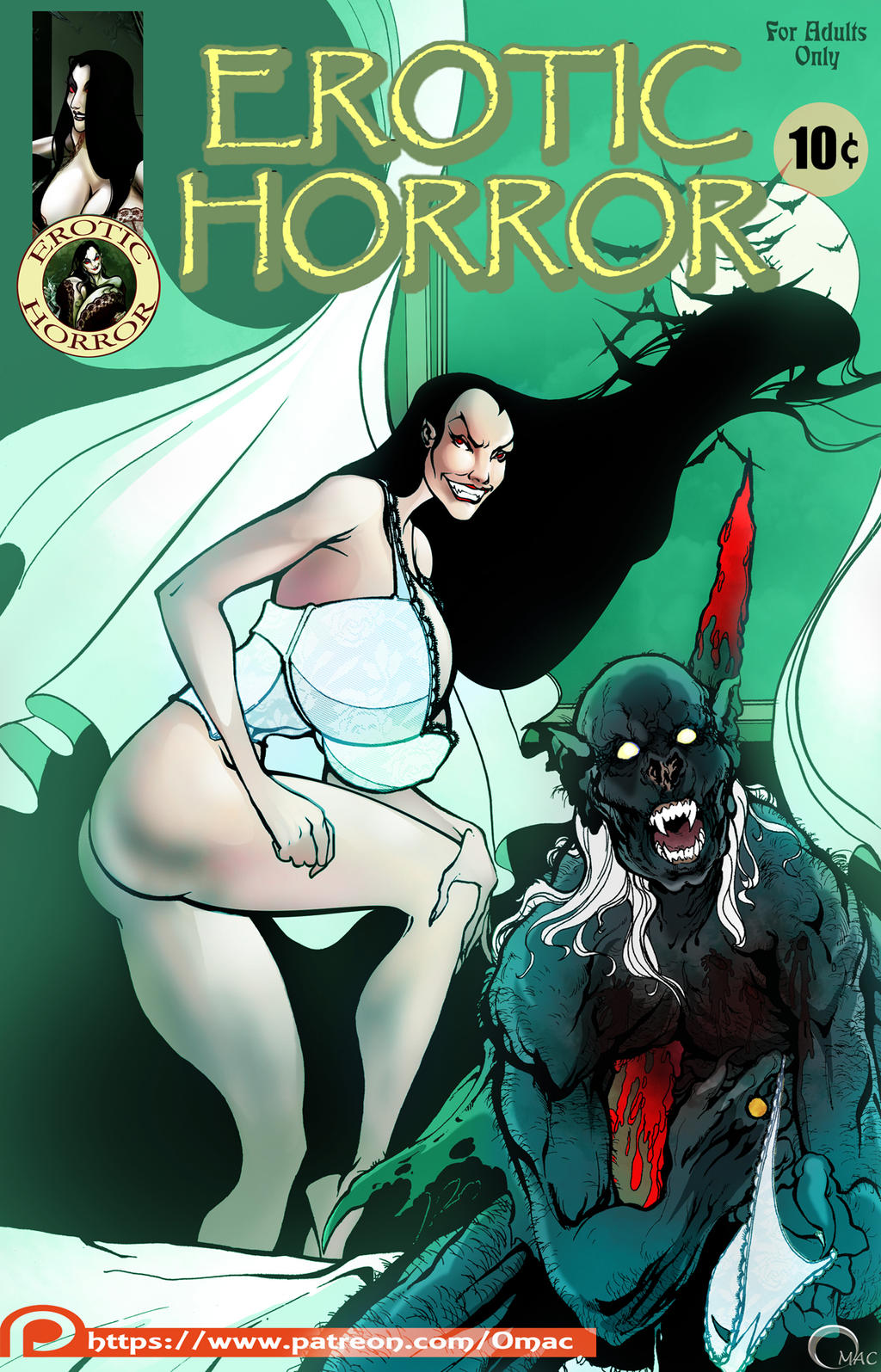 Erotic Horror Tales: Seductress Widow page 1 full