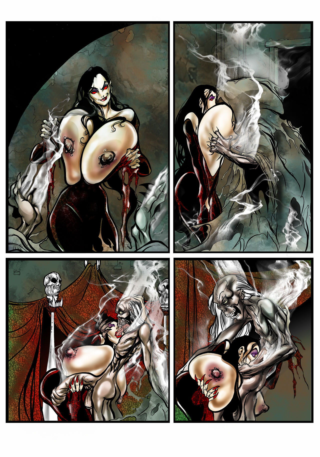 Erotic Horror Tales: Seductress Widow page 7 full