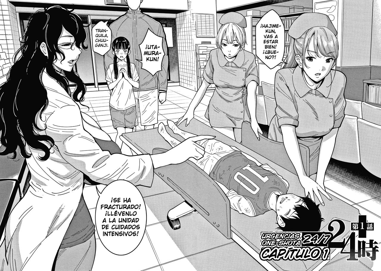 OneShota Byoutou 24-ji Harem Nyuuin Seikatsu | Hospitalización Harem con Cuidados One-Shota 24-7 page 12 full