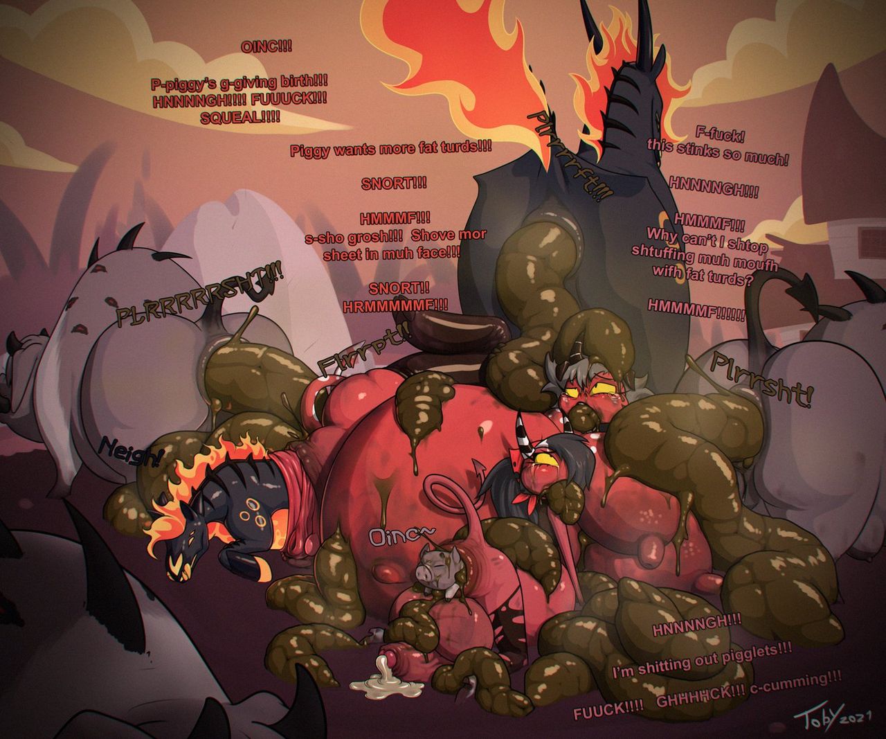Helluva Boss - Toby Art Warning Scat page 12 full