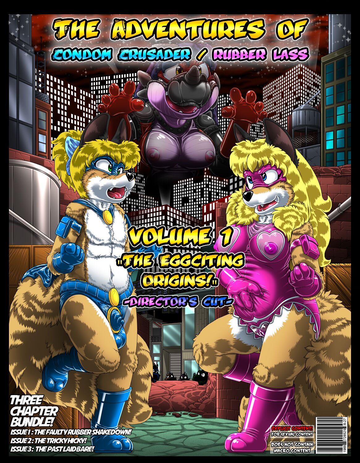 Condom Crusader Issues 1-3 by Kitsune Youkai page 1 full