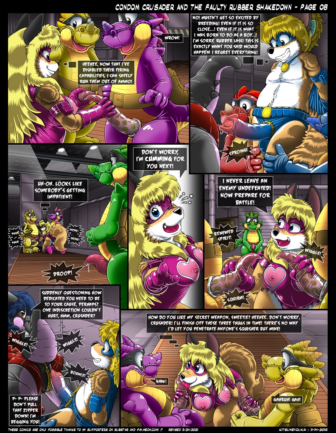 Condom Crusader Issues 1-3 by Kitsune Youkai page 9 full