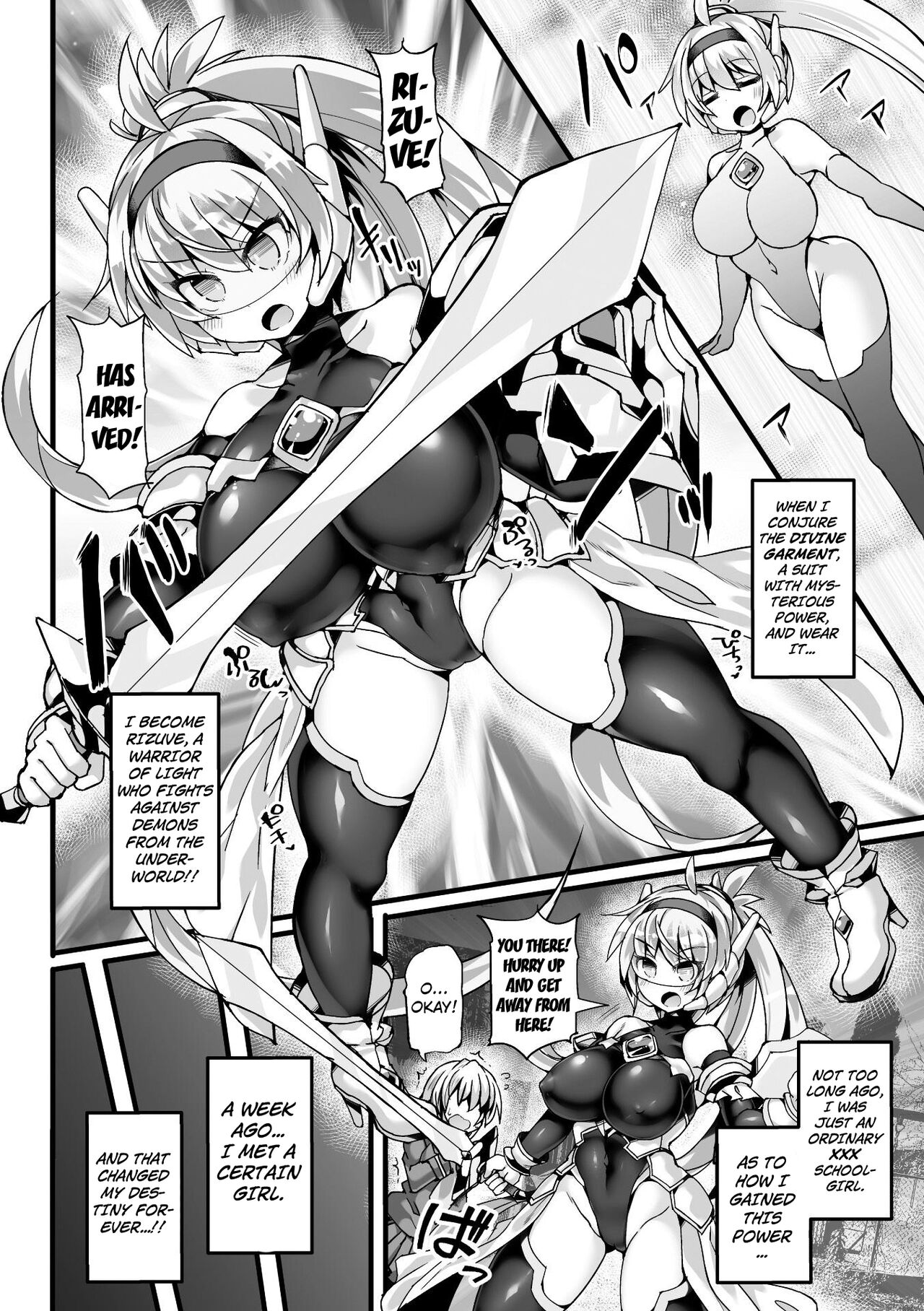 Shinsou Makou Shoujo THE COMIC Shiroki Seiken no Rizuve to Akaki Senrai no Raiza Episode 1 page 4 full