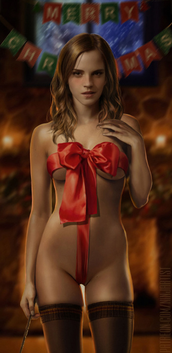 Christmas Hermione cover