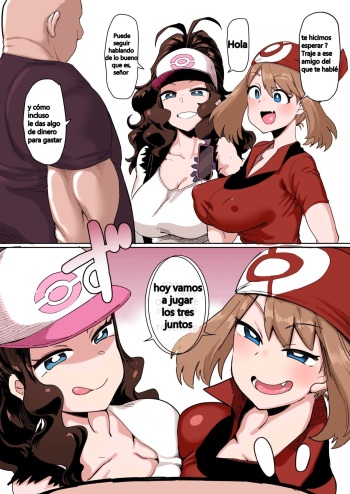 [Dekosuke] Haruka to Touko no Hiasobi | Playing Together With Haruka and Touko (Pokémon) [Spanish] [Colorized] [Decensored] cover