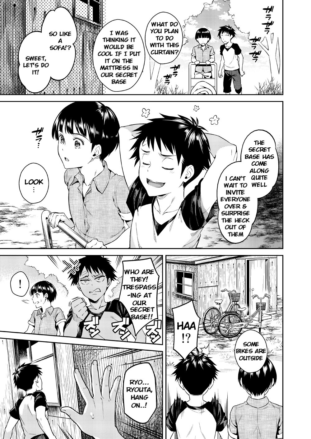 Bokura no Himitsu Kichi - One girl and two boys in their secret base page 4 full
