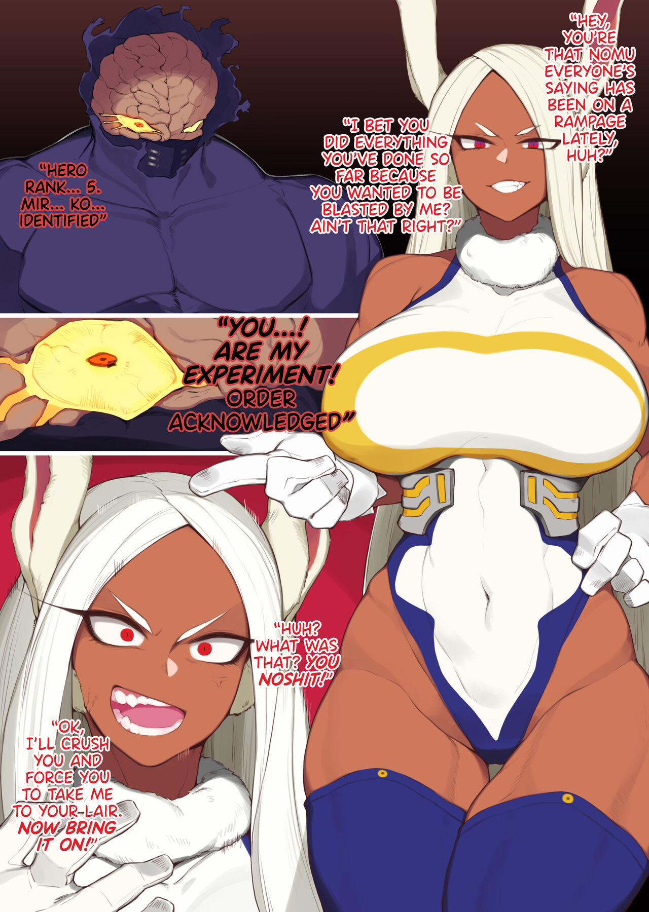 Mirko Loses to a Nomu and Gets Penetrated by a Gigantic Dick page 2 full